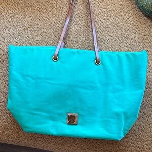 Dooney & Burke nylon seafoam tote